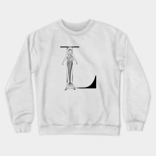Mermaid Monogram L Crewneck Sweatshirt